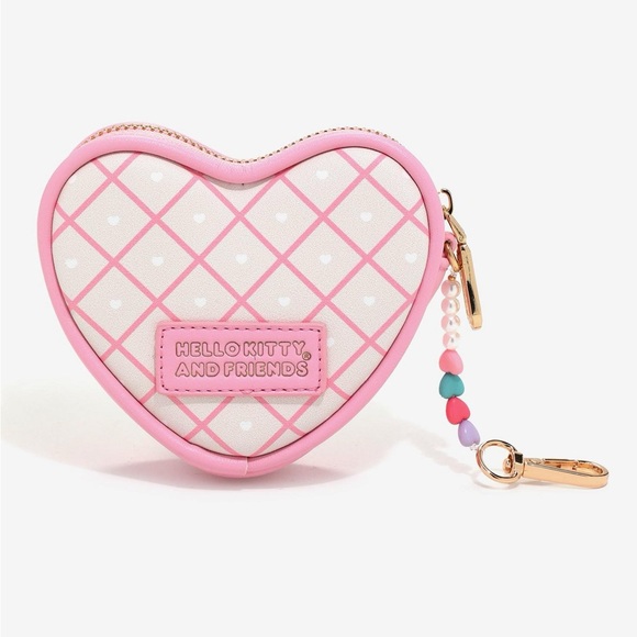 Sanrio Hello Kitty & Friends Emo Kyun Heart Coin Purse Bag Charm BoxLunch Excl - Picture 5 of 6